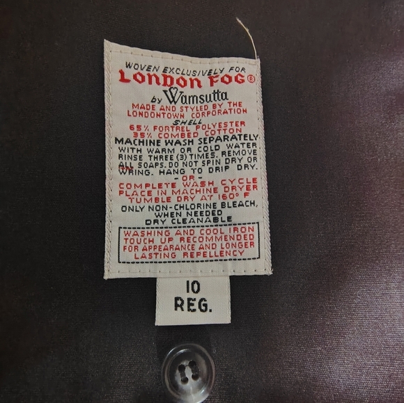 Vintage Heavy Duty London Fog Ladies Trench Coat Size 10 - Picture 7 of 11